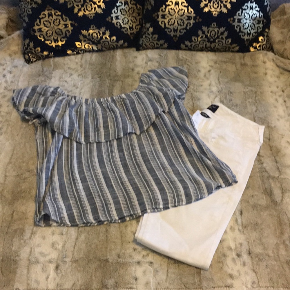 Off the Shoulder Bardot Style Top